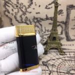 ARW 1:1 Perfect Replica 2019 New Style Cartier Classic Fusion Black And Gold Lighter Cartier Black And Yellow Gold Cap Jet Lighter